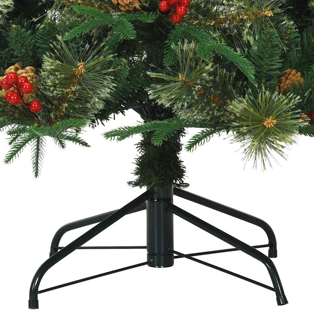 Künstlicher klappbarer Weihnachtsbaum mit Ständer Grün 120 cm