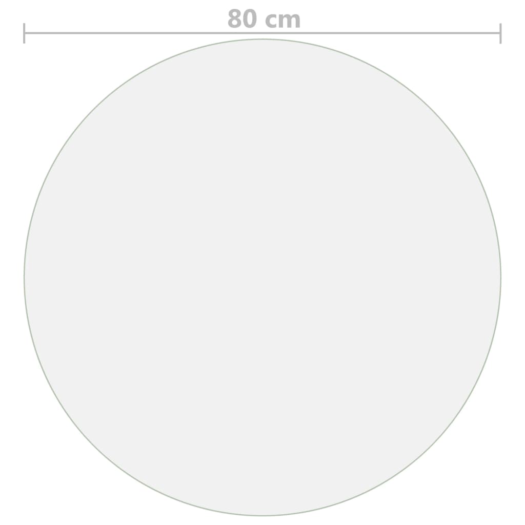 Tischfolie Transparent Ø 60 cm 1,6 mm PVC