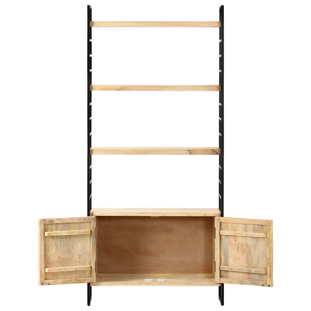 Bücherregal 4 Ebenen 80x30x180 cm Altholz Massiv