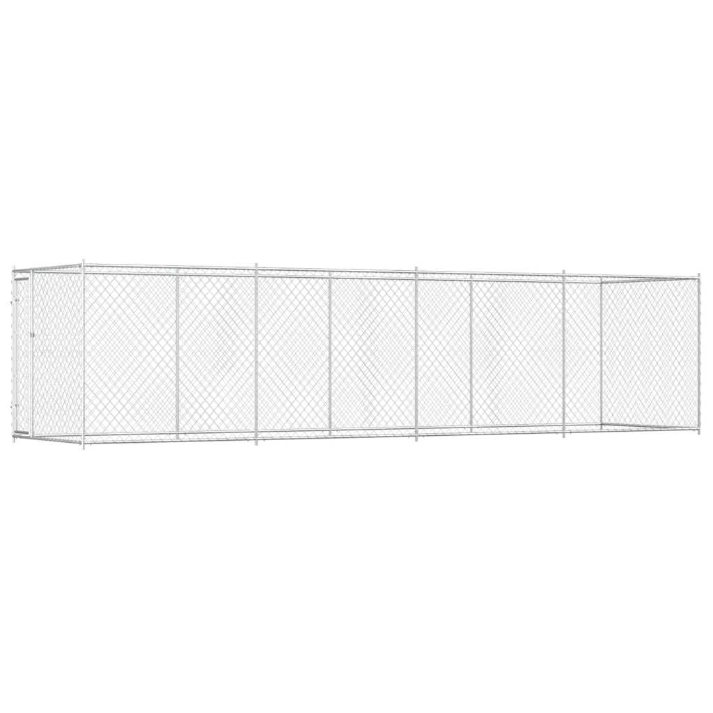 Outdoor-Hundezwinger mit Überdachung 382x192x225 cm