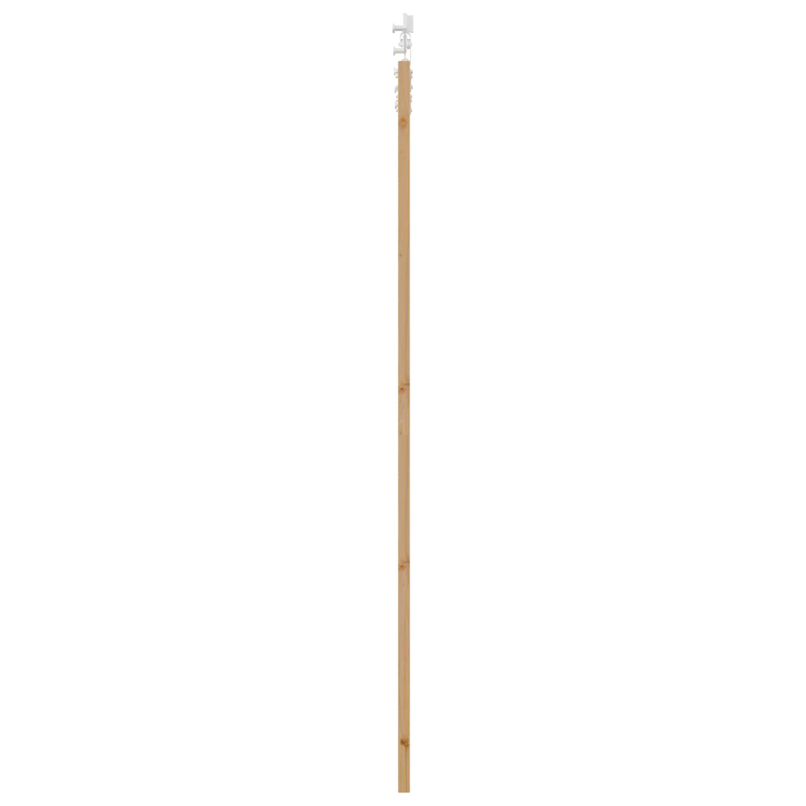 Schiebetür Natürlich und Schwarz 61 x 198,5 cm