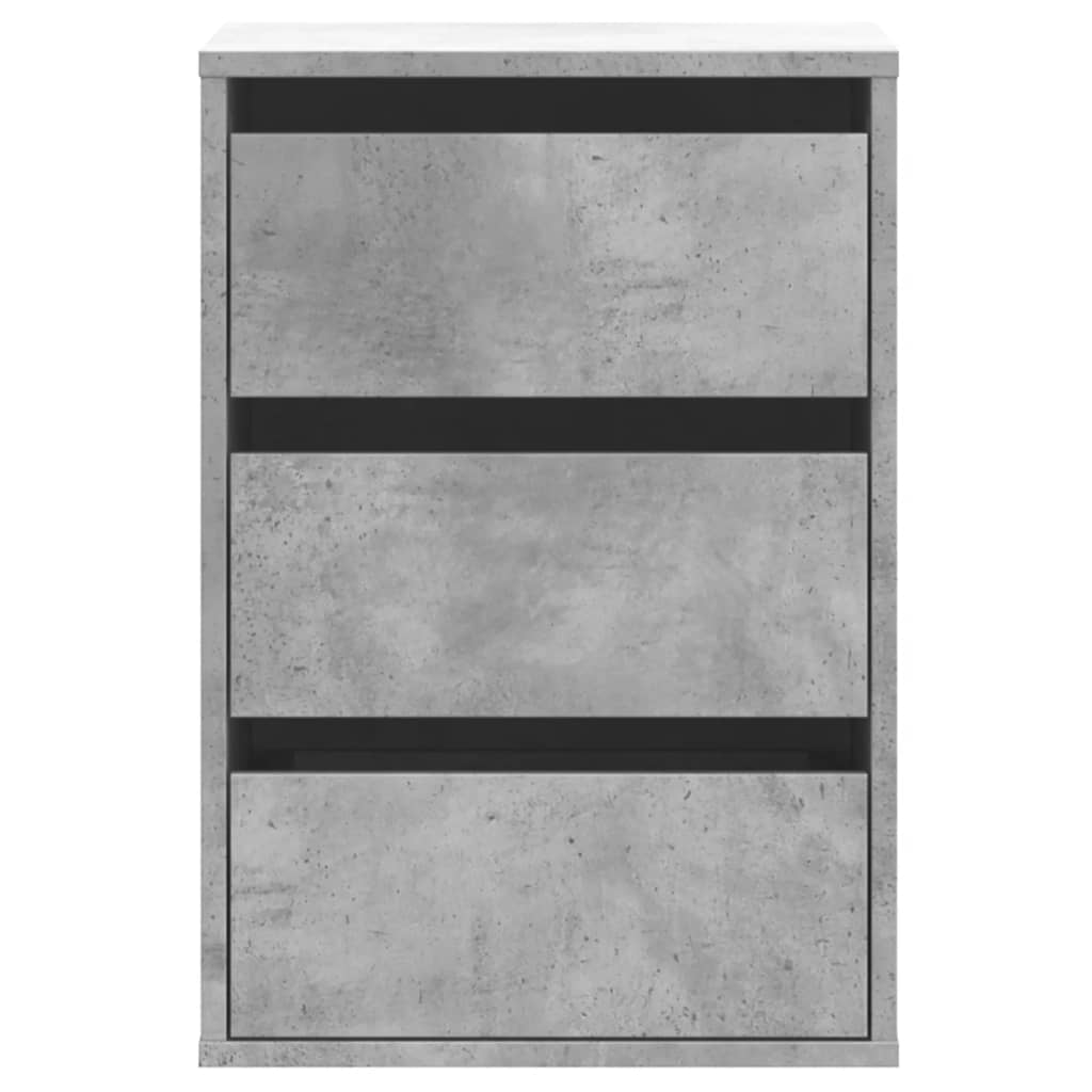 Schubladenschrank Schwarz Eichen-Optik 41 x 40 x 58 cm