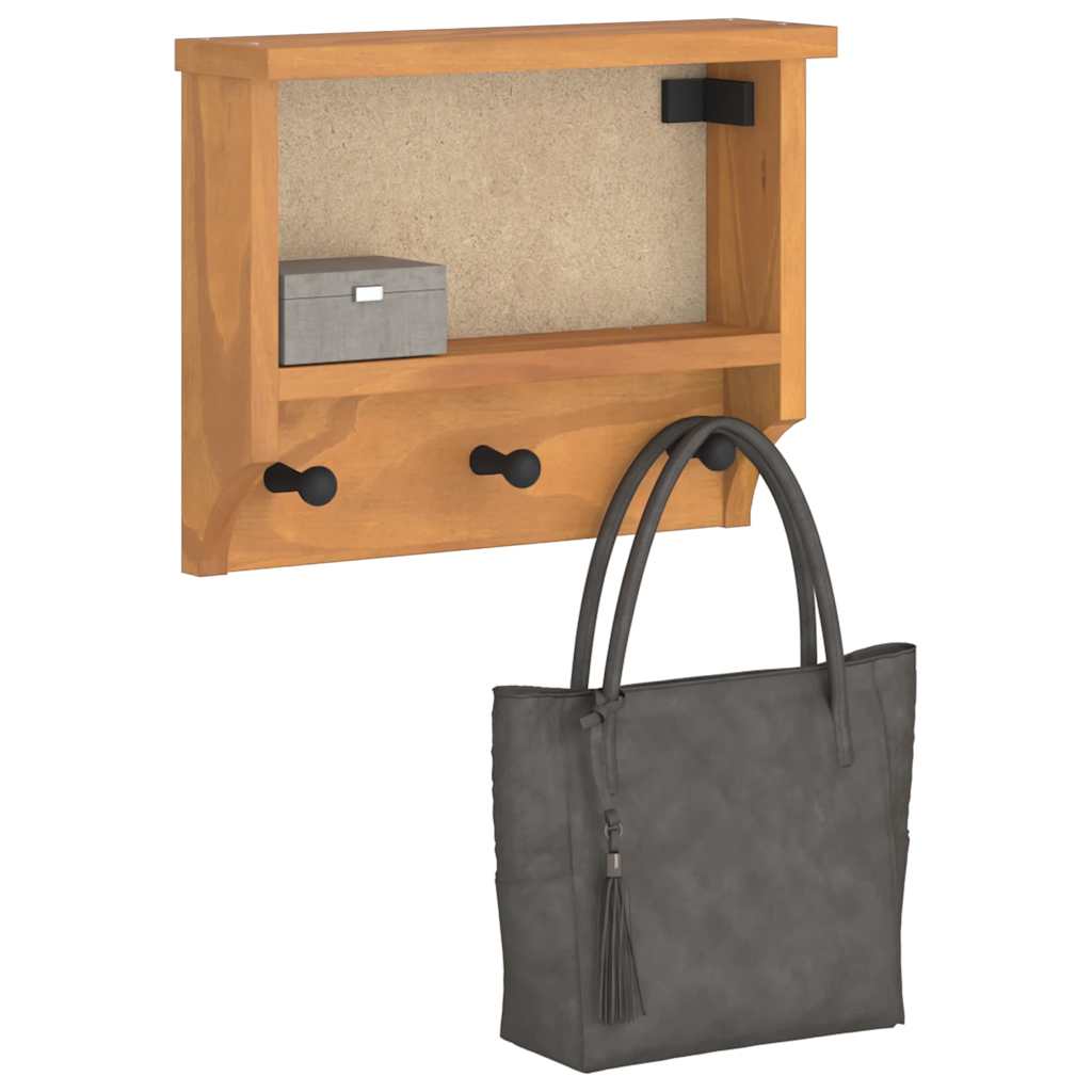 Wandgarderobe SANDNES 45x12x35 cm Massivholz Kiefer