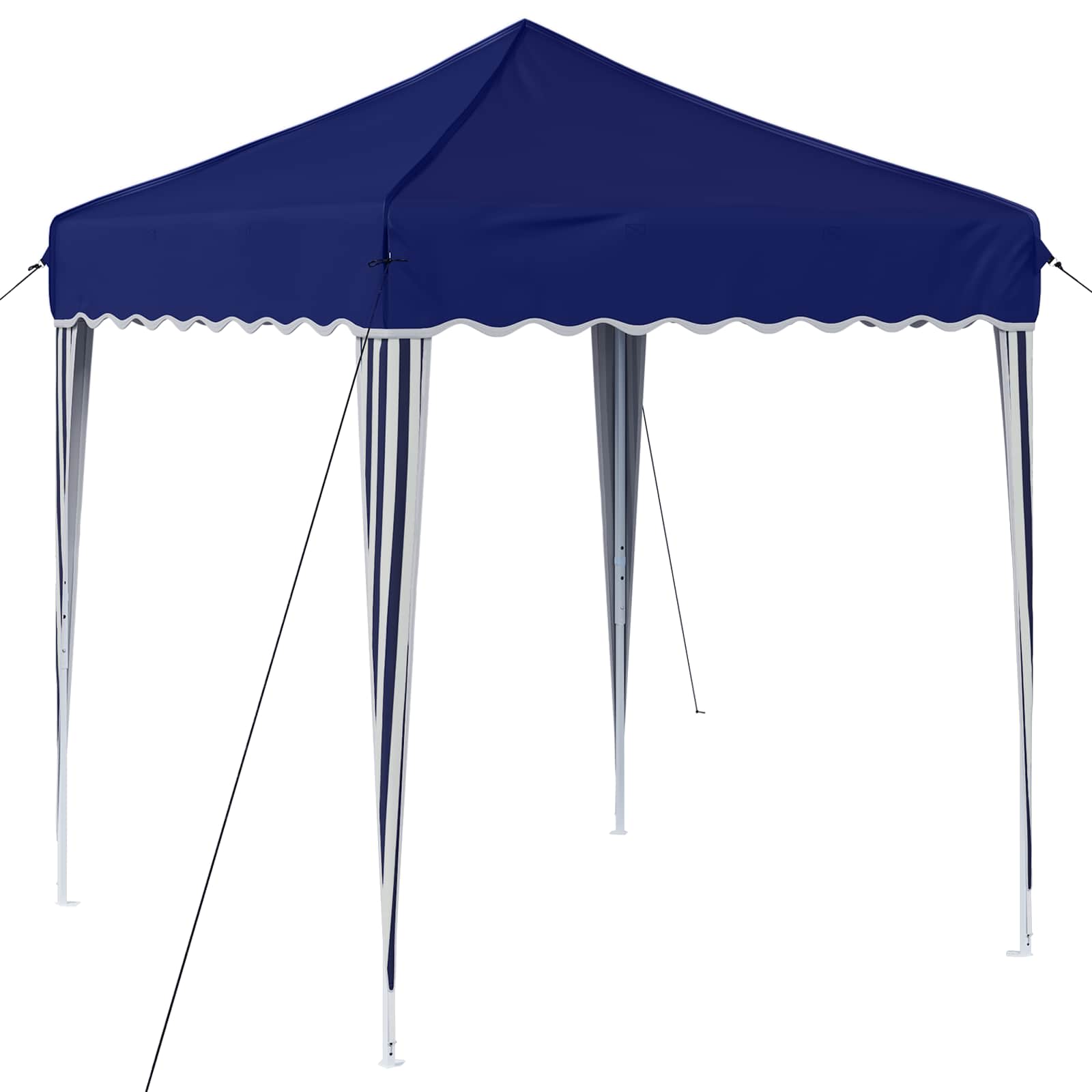 Pop-up Partyzelt 195 x 195 x 245 cm Creme Oxford-Stoff