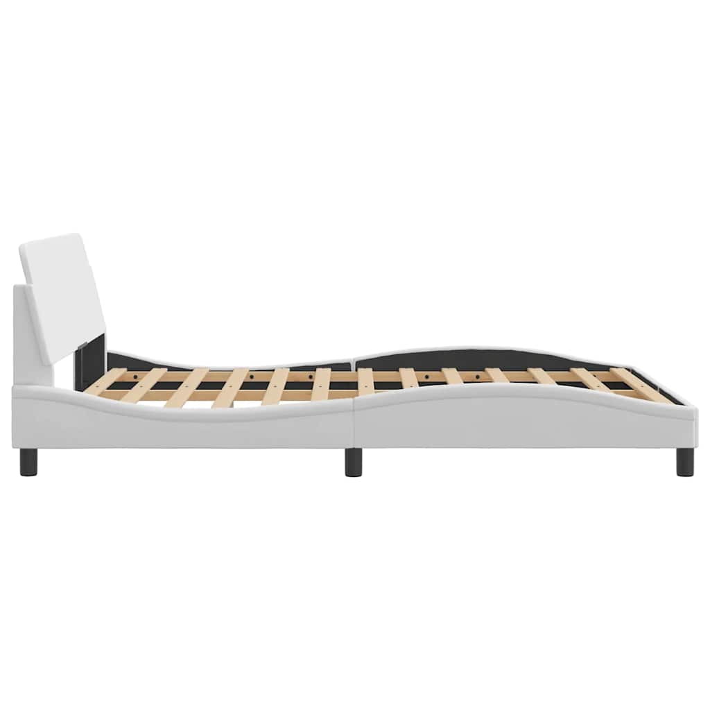 Bettgestell "Dover" Schwarz 80x200 cm Kunstleder