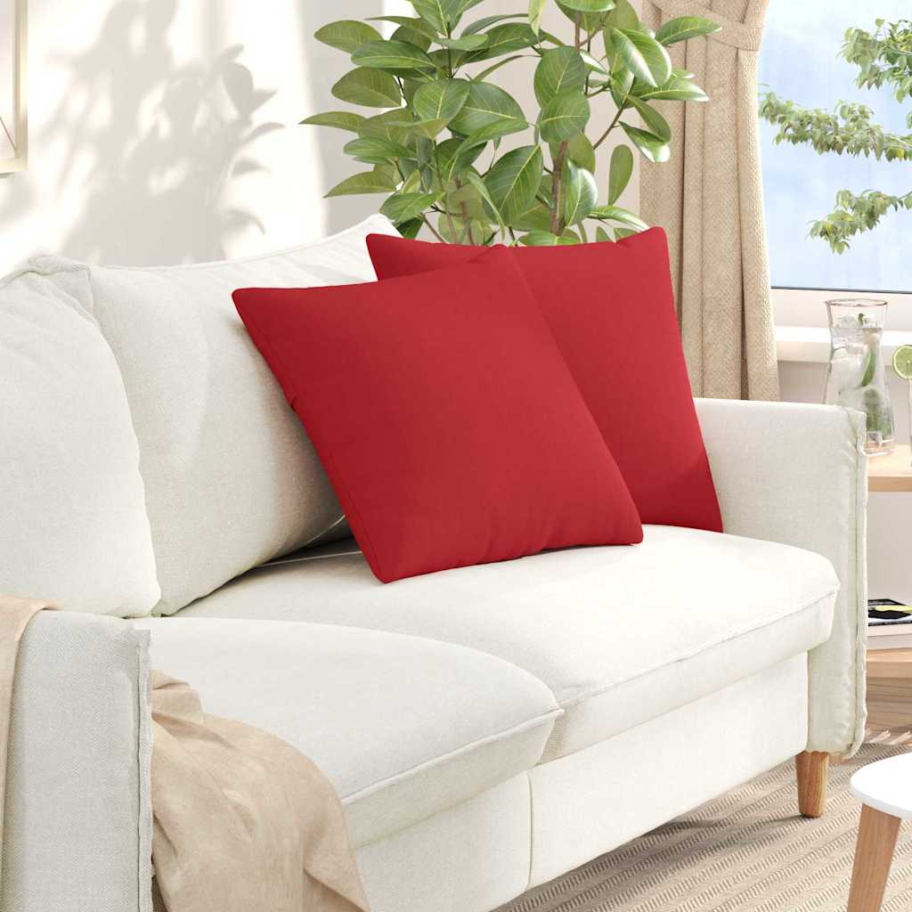 Sofakissen 2 pcs Hellgrau 50 x 30 cm Stoff