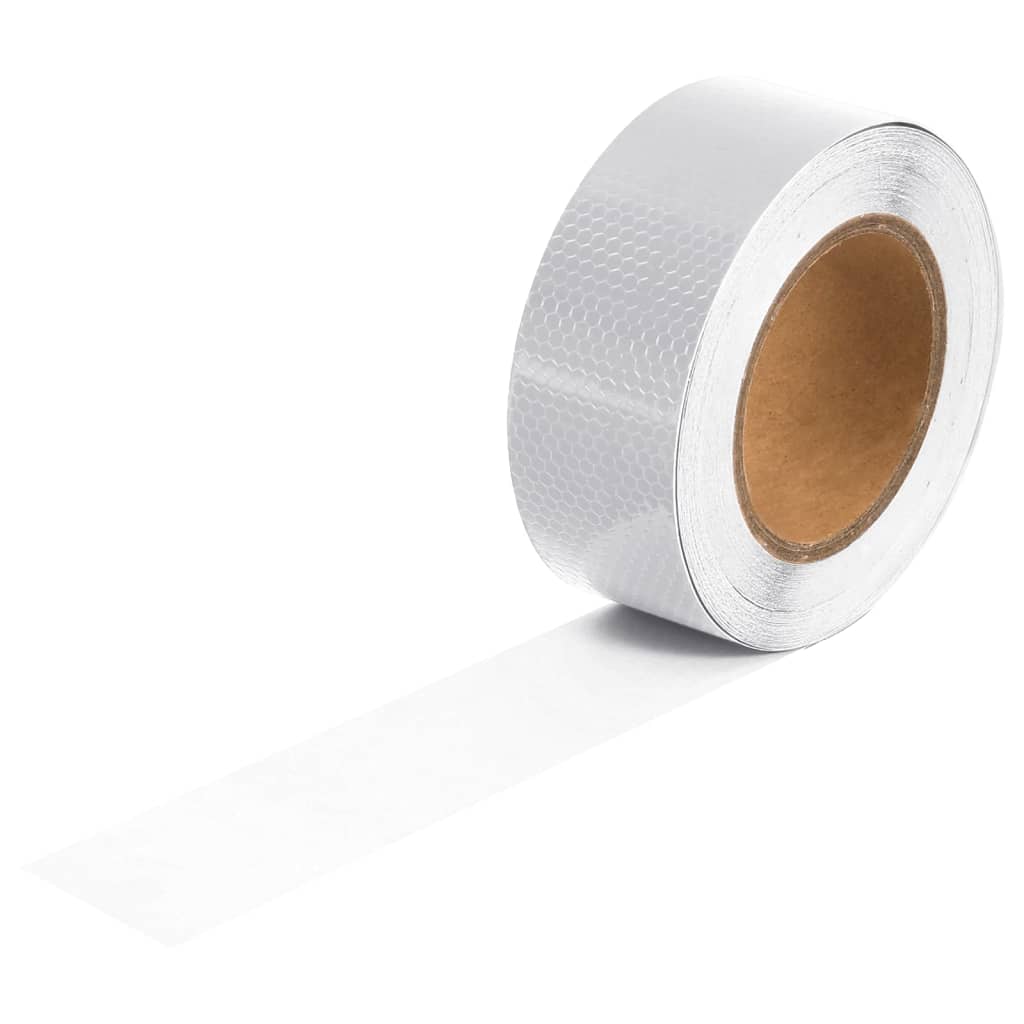 Reflektorband Weiß 2,5 cmx20 m PVC