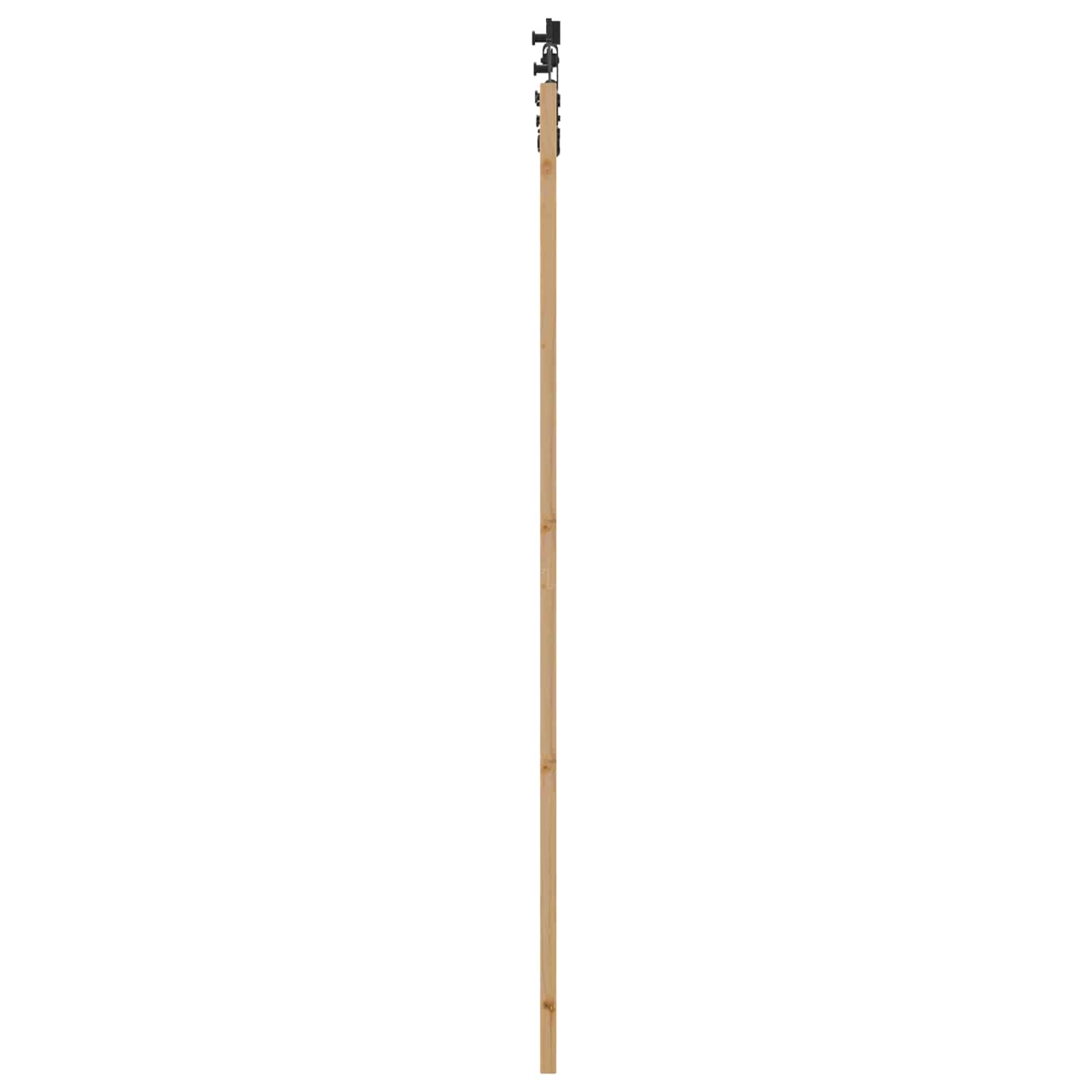 Schiebetür Natürlich und Schwarz 61 x 198,5 cm