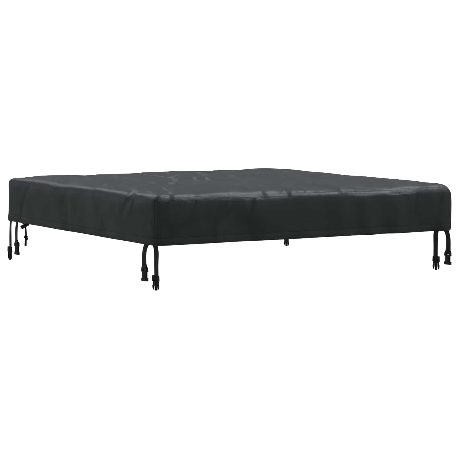 Tischdecken Uni Schwarz 62 x 62 x 15 cm Stoff