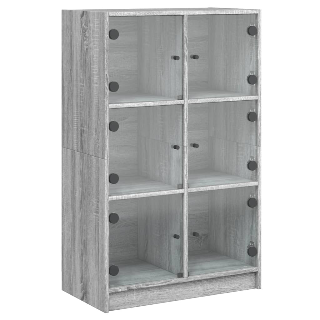 Bücherregal mit Türen Weiß 136x37x109 cm Holzwerkstoff