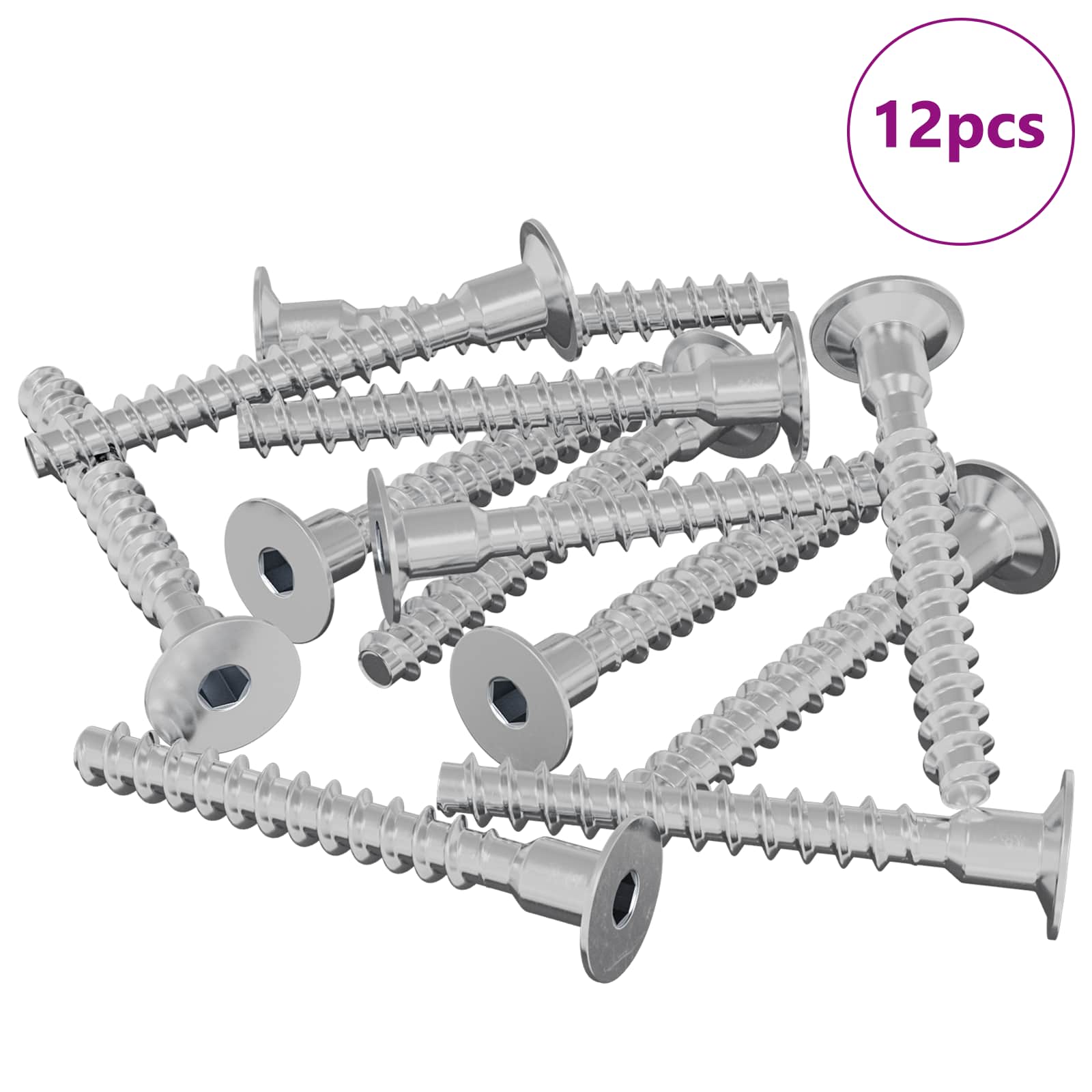 Schraube 2 pcs Zink-beschichtet 5 x 40 mm Eisen