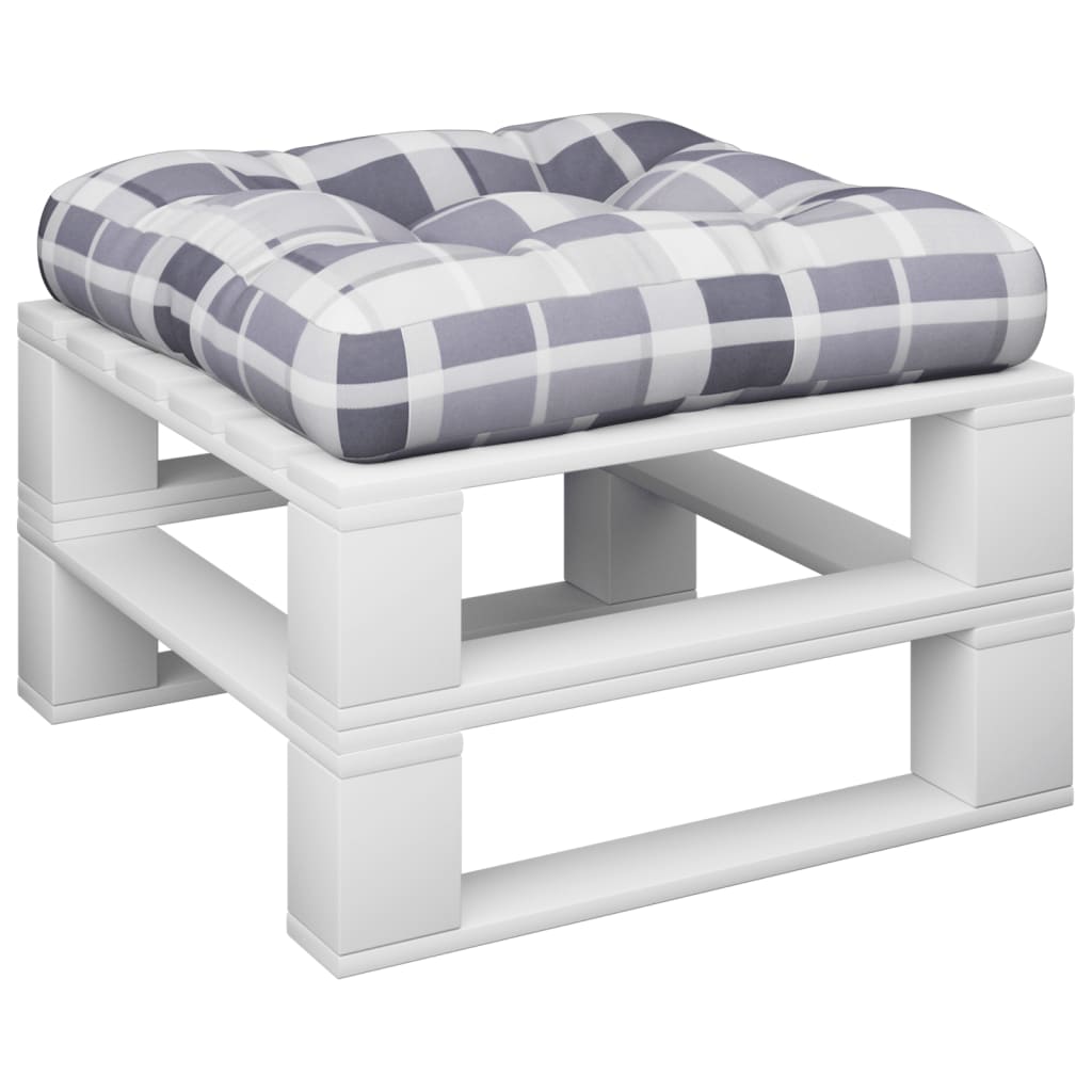 Palettenkissen Blau Weiß Gestreift 58x58x10 cm Oxford-Gewebe