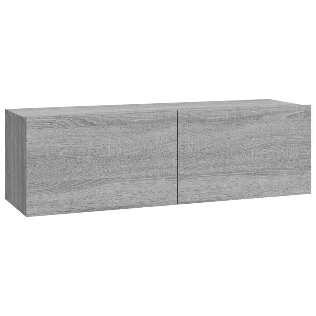 4-tlg. TV-Schrank-Set Weiß Holzwerkstoff