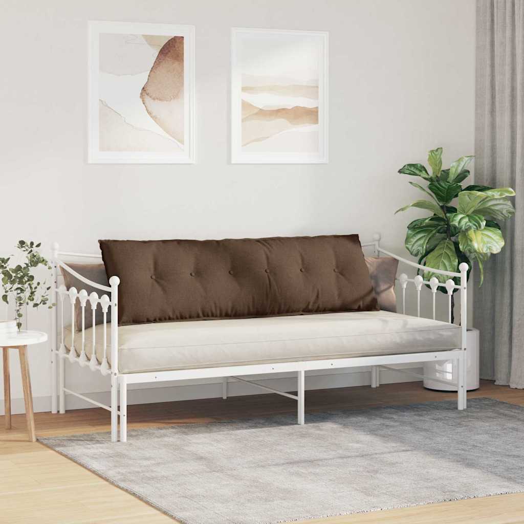 Rückenkissen Hellgrau 50 x 19 x 45 cm Stoff