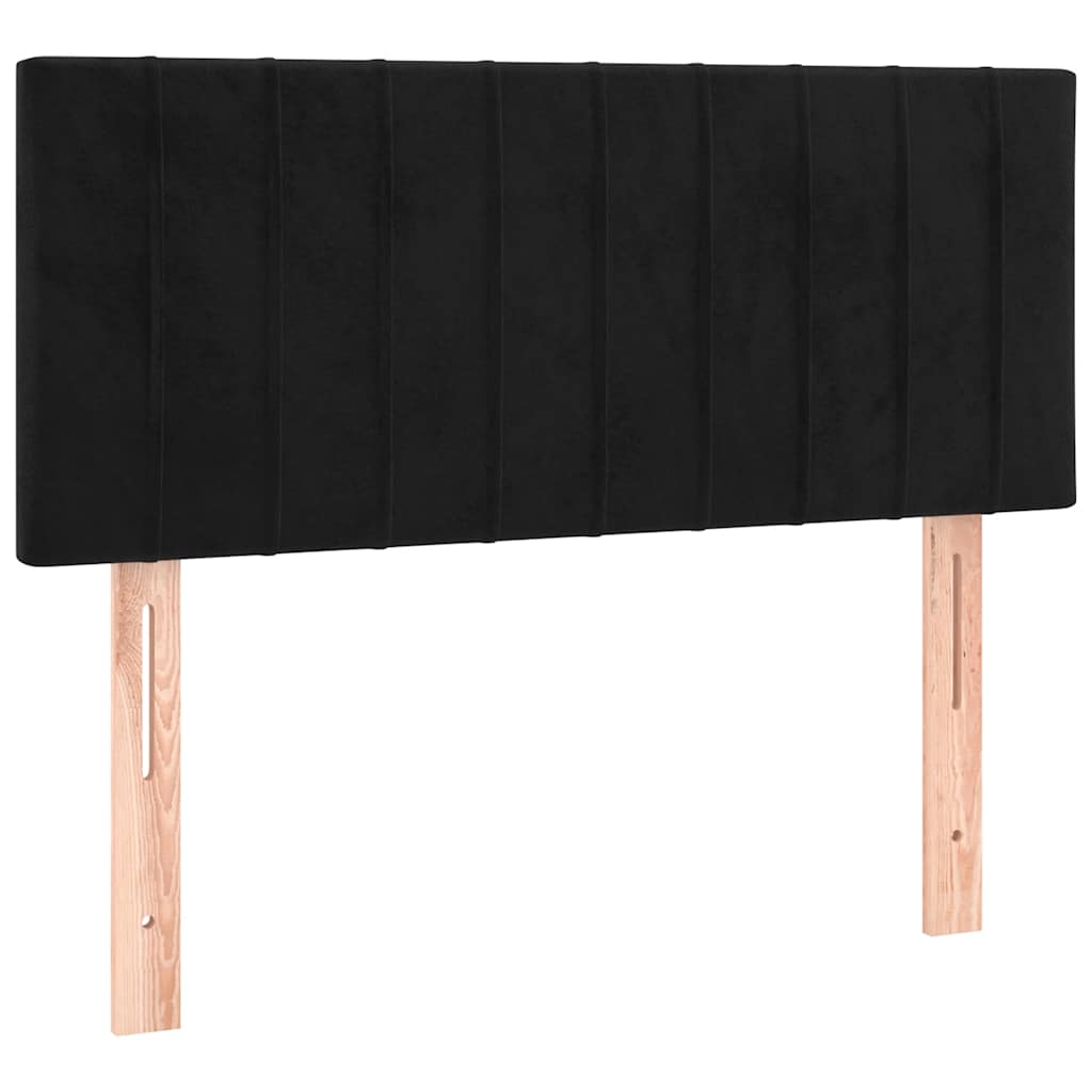 Kopfteil Hellgrau 80x5x118/128 cm Samt