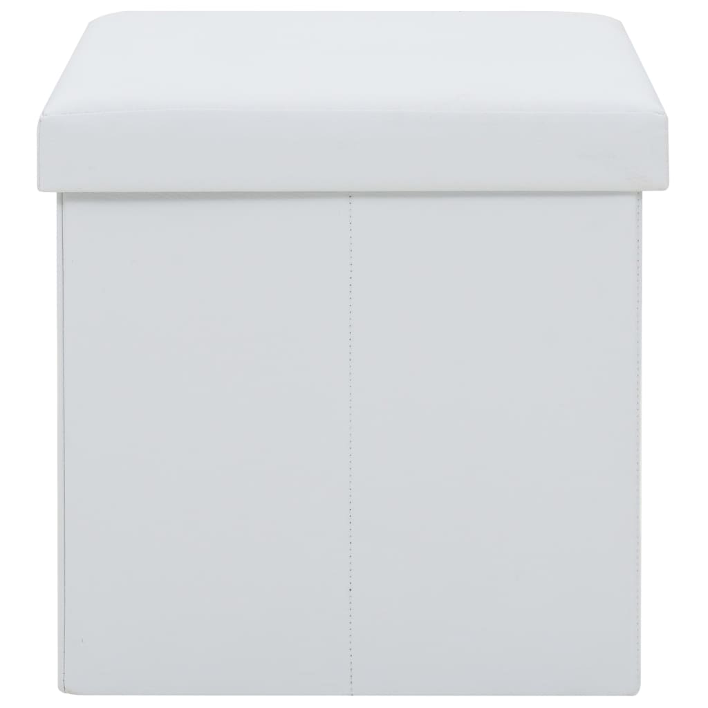 Hocker mit Stauraum Braun PVC