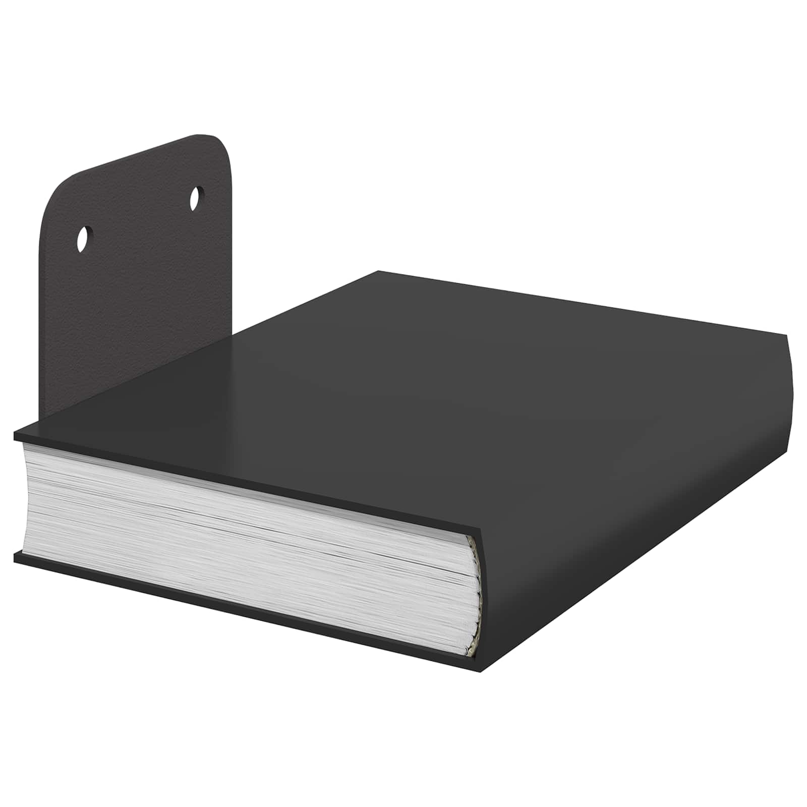 Unsichtbares Schwimmendes Regal 4 pcs Schwarz 6 x 11 x 6,5 cm