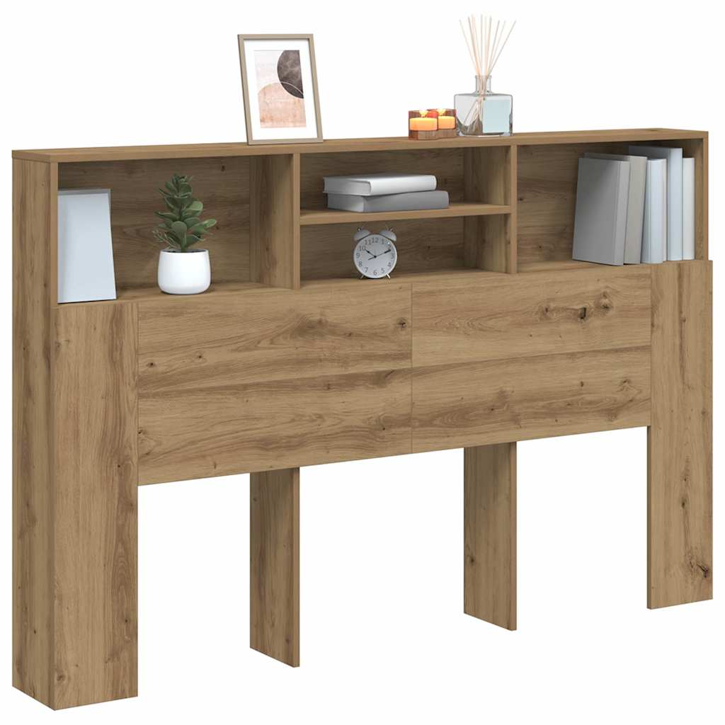 Bett-Kopfteil mit Ablagen Weiß 100x19x103,5 cm