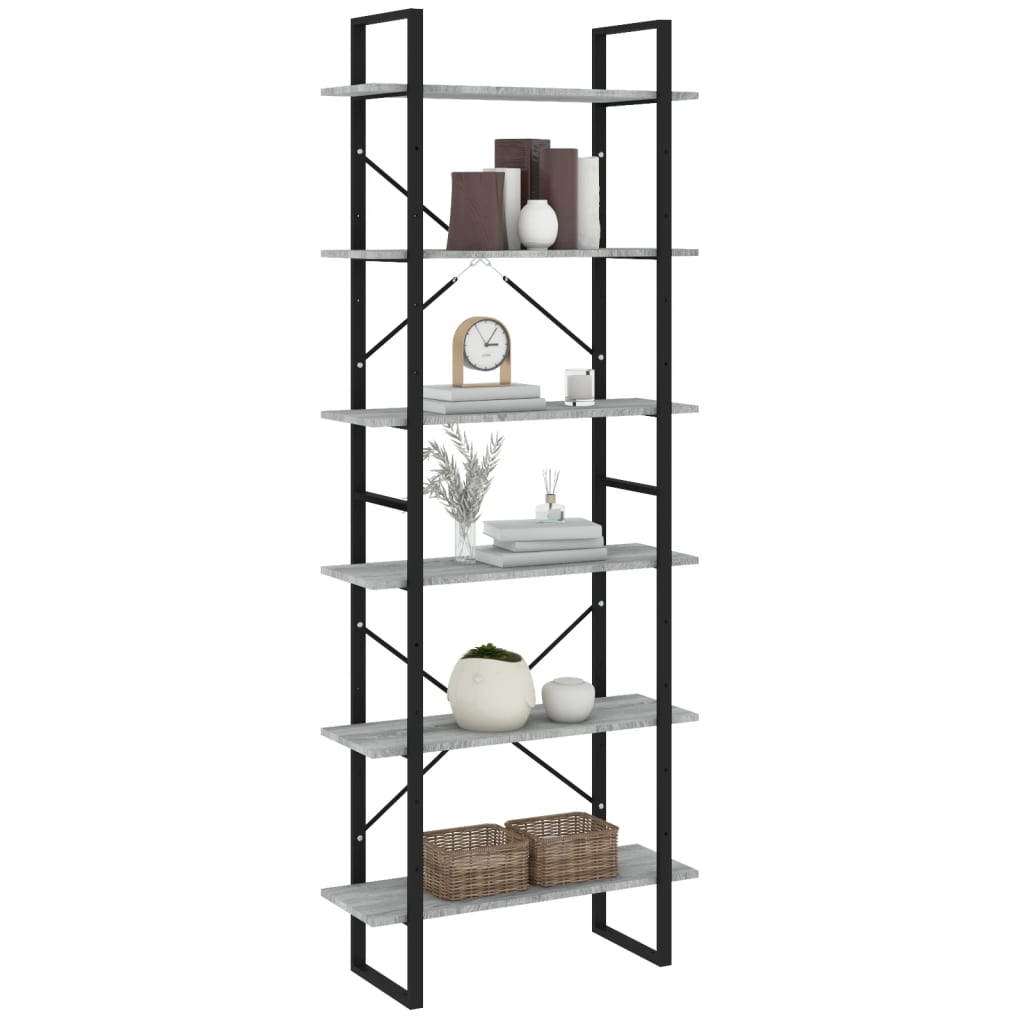 Bücherregal Weiß 80x30x105 cm Holzwerkstoff