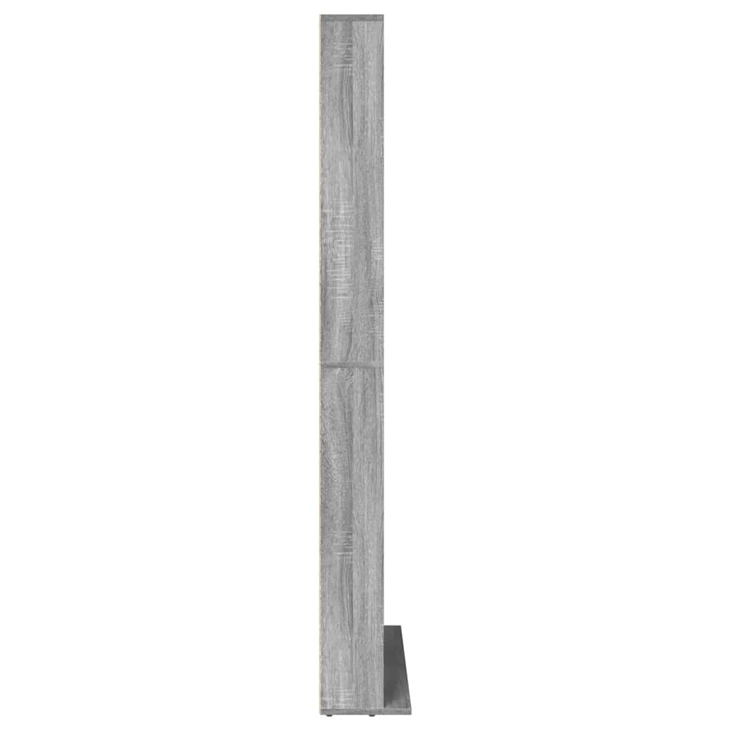 CD Regal Schwarz Eichen-Optik 101 x 23 x 177,5 cm Holzwerkstoff