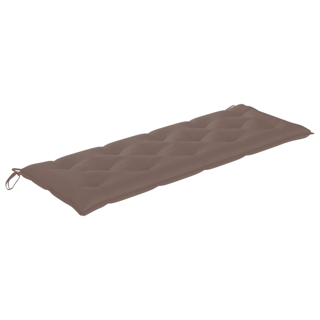 Batavia-Bank mit Anthrazit Kissen 150 cm Massivholz Teak
