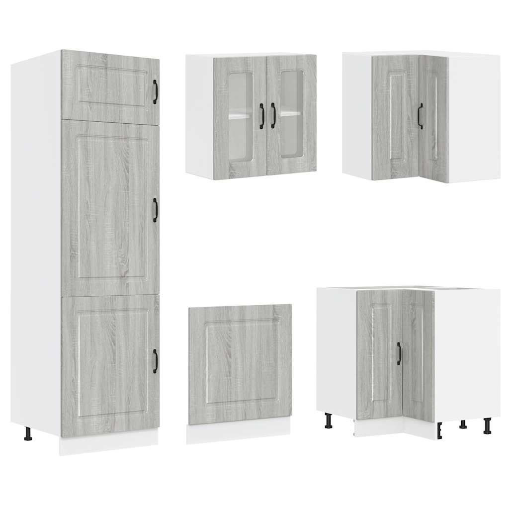 14-tlg. Küchenschrank-Set Kalmar Weiß Holzwerkstoff