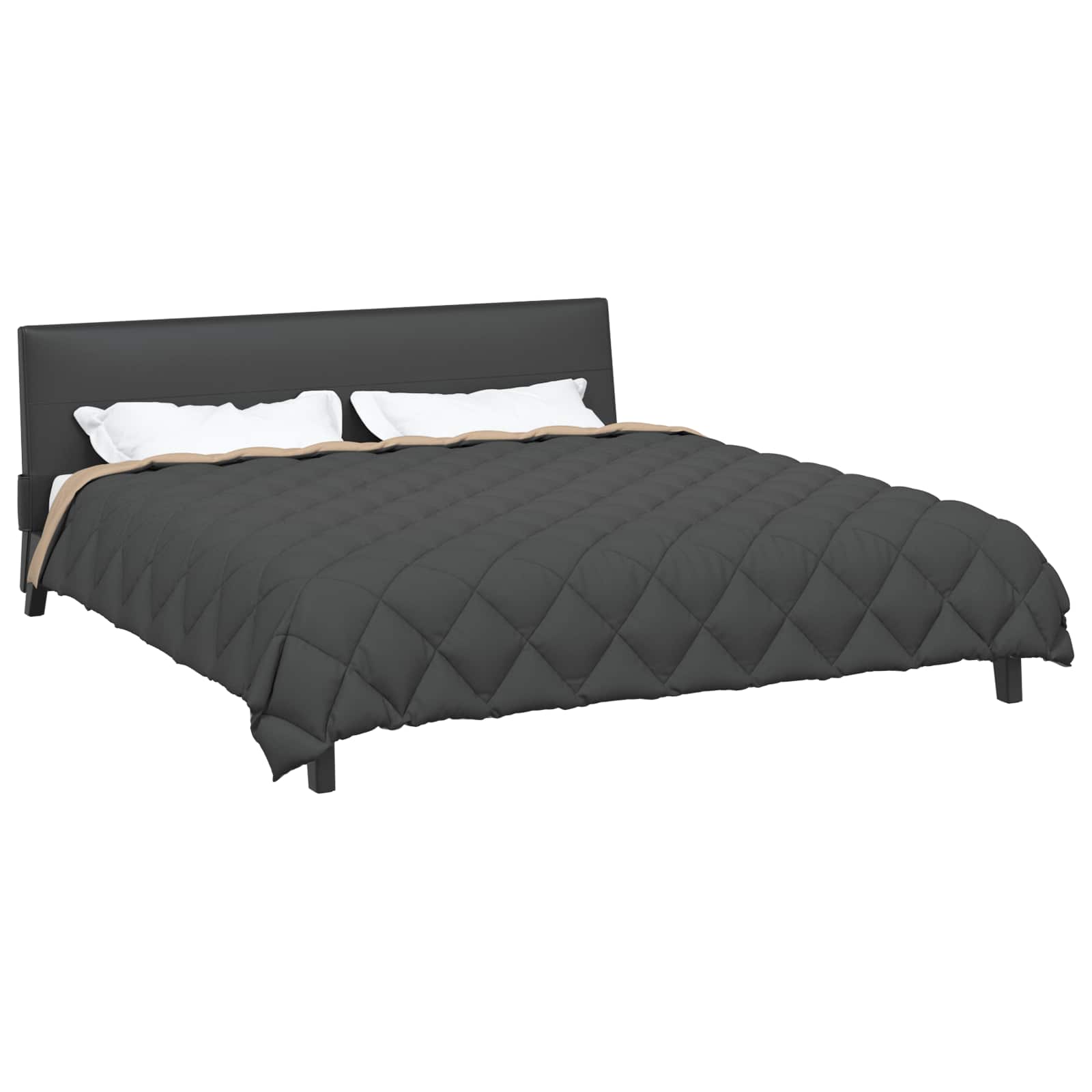 Winterbettdecke Anthrazit 135 x 200 cm Mikrofaser