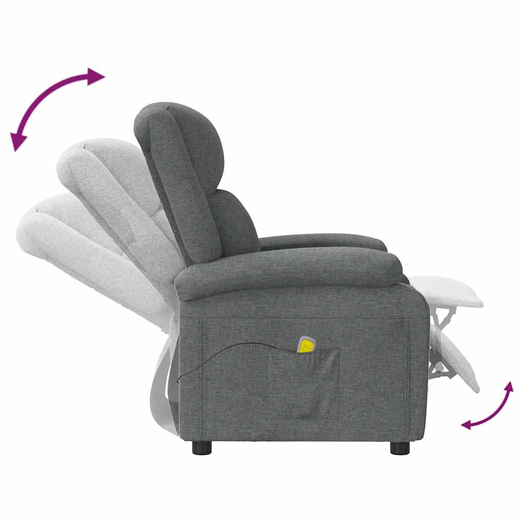Massagesessel Creme Stoff