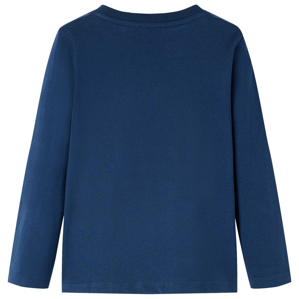 Kinder-Langarmshirt Dunkelrot 116