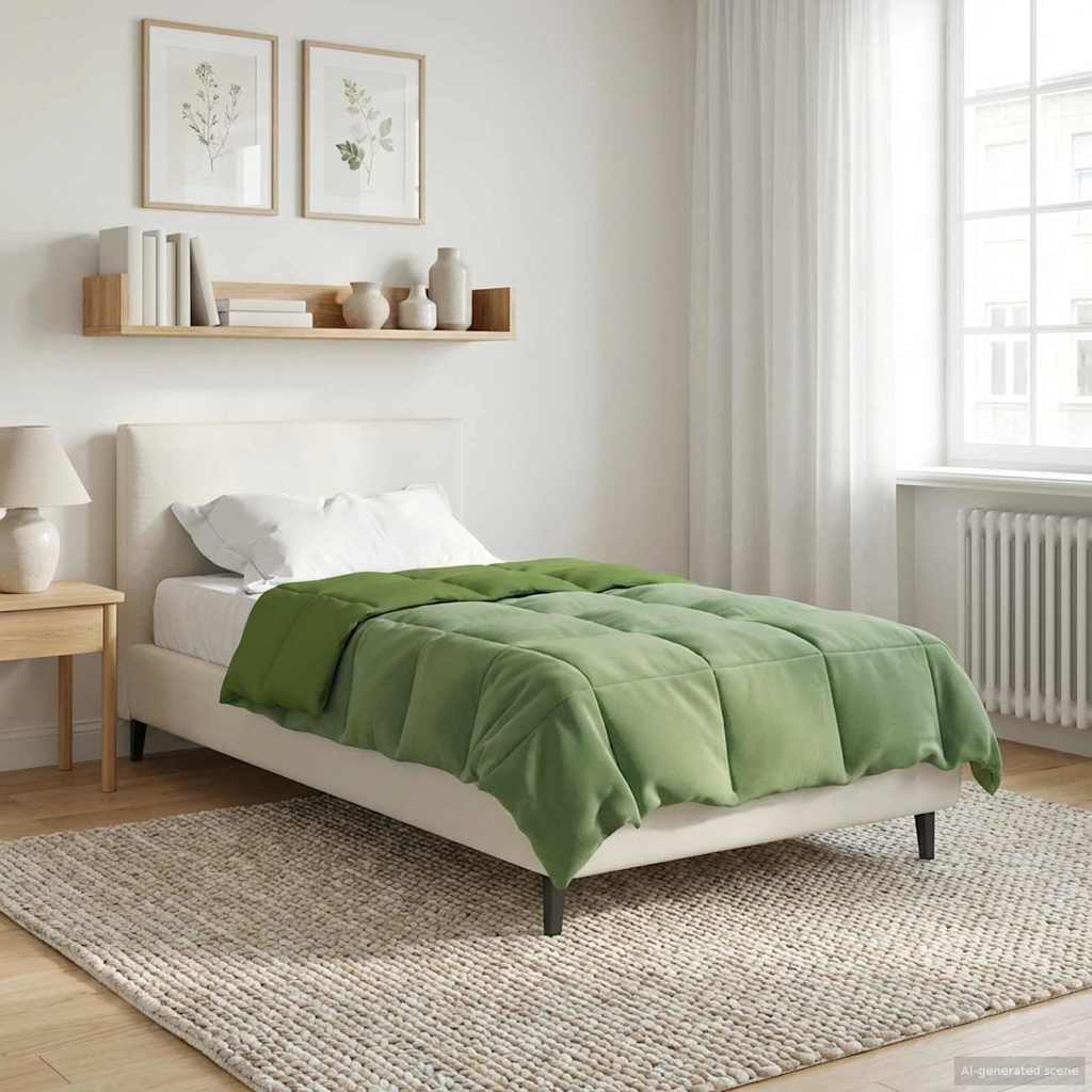 Winterbettdecke Gepolstert Anthrazit 240 x 260 cm Mikrofaser