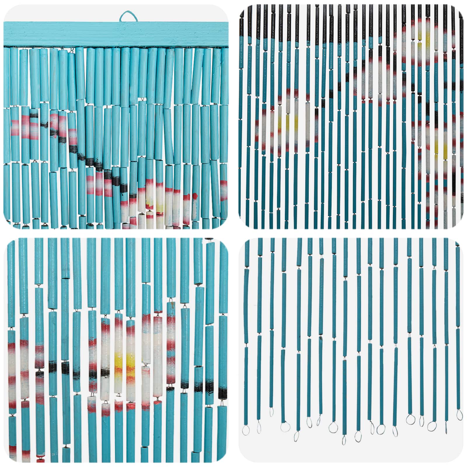 Insekten-Türvorhang Bambus Druck 90x220 cm Bambus