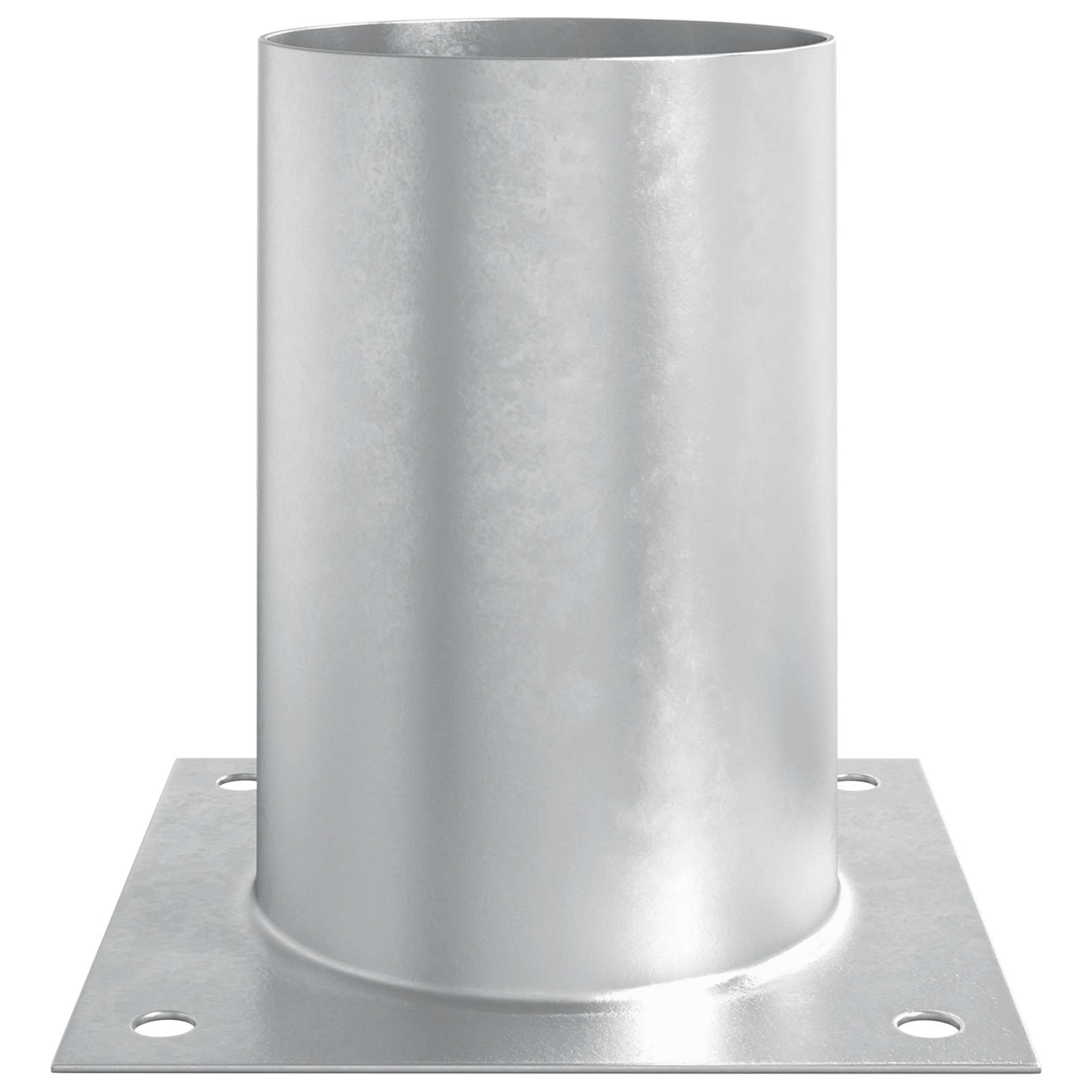 runder Bodenanker 4 pcs Silber 15 x 15 x 15 cm Metall