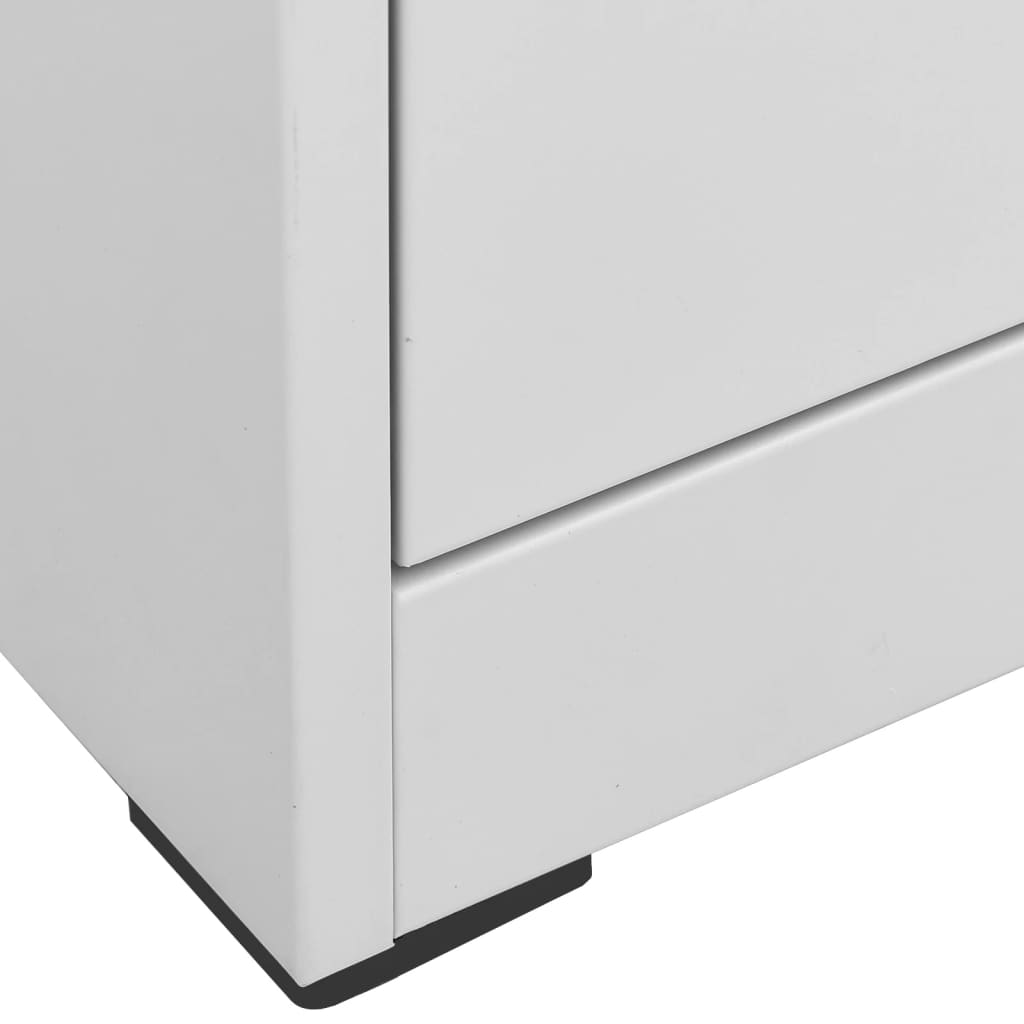 Aktenschrank Weiß 90x46x72,5 cm Stahl