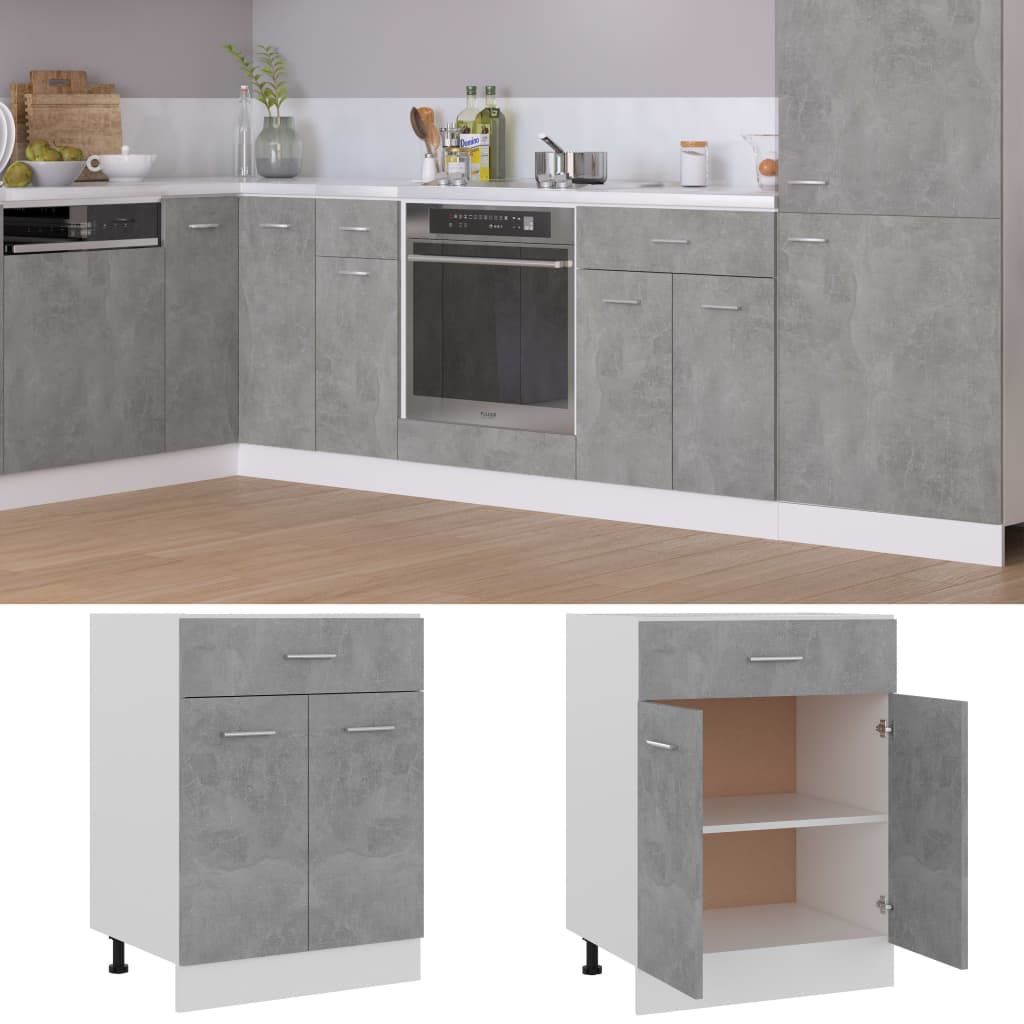 Spülenunterschrank Sonoma-Eiche 80x46x81,5 cm Holzwerkstoff