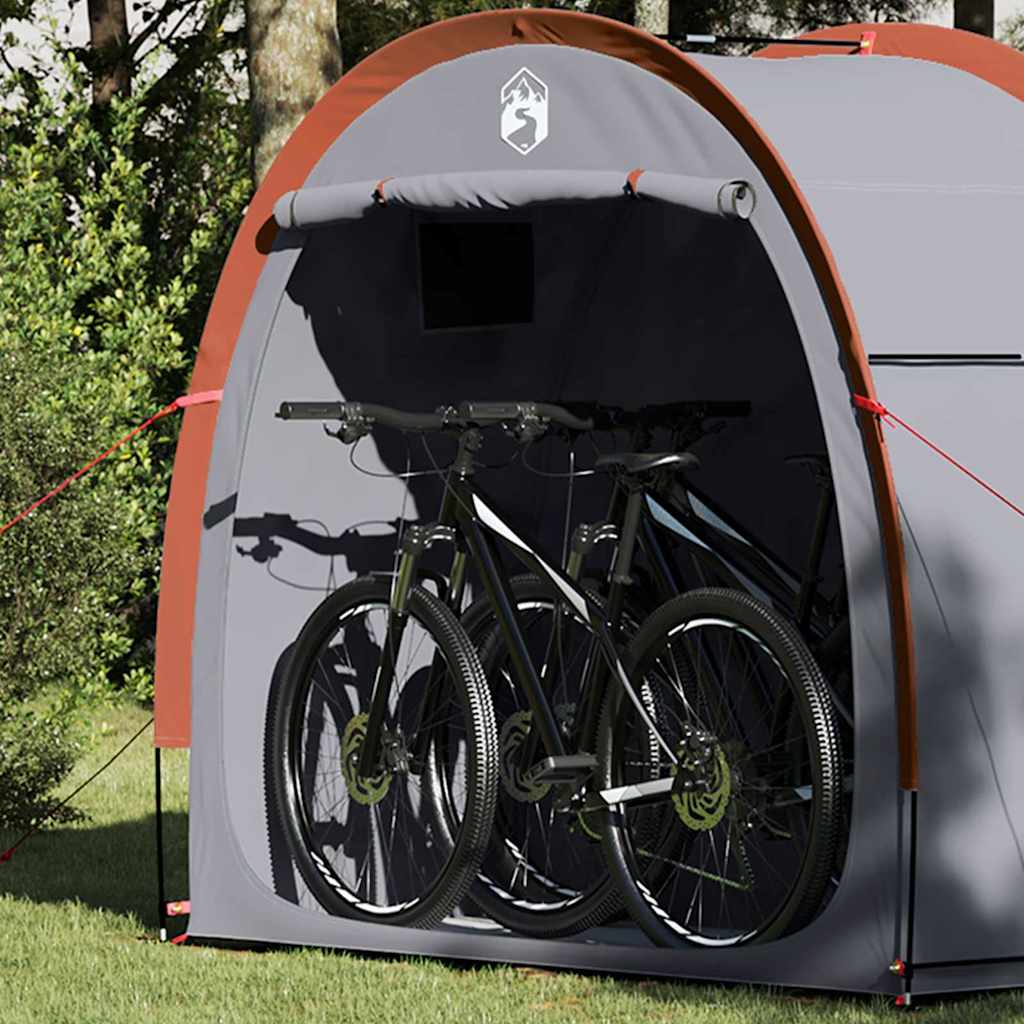 Fahrradgarage mit Dach mit Speicher Grün 210 x 90 x 174 cm