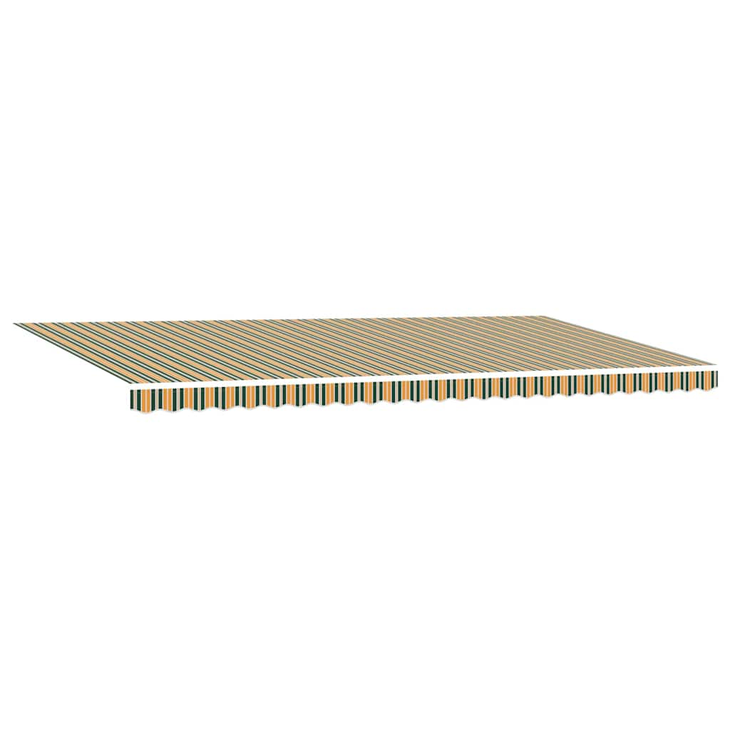 Markise Manuell Einziehbar mit LED 300x250 cm Blau und Weiß