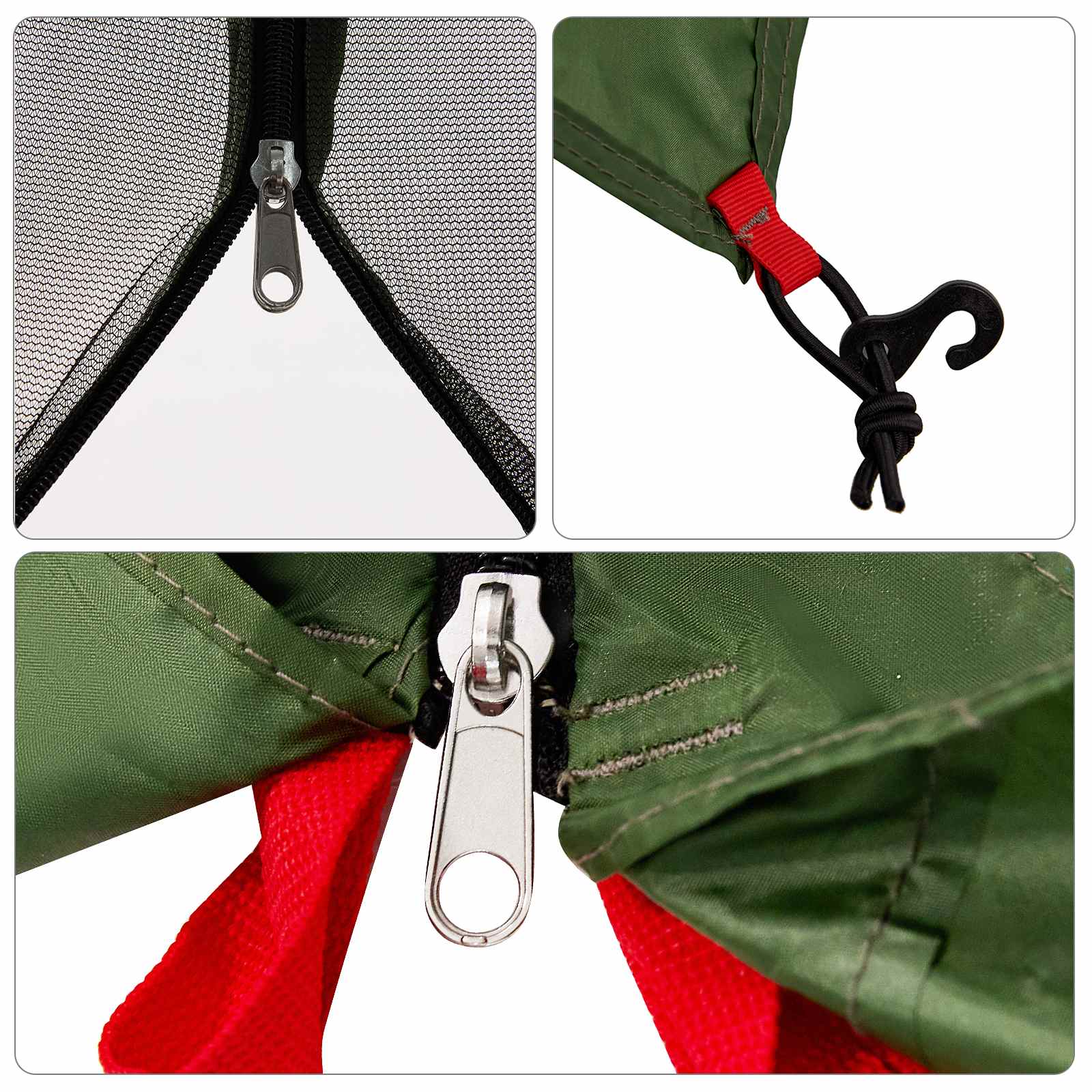Camping-Zelt-Set mit Dach 2 pcs Blau Taffeta und Stoff