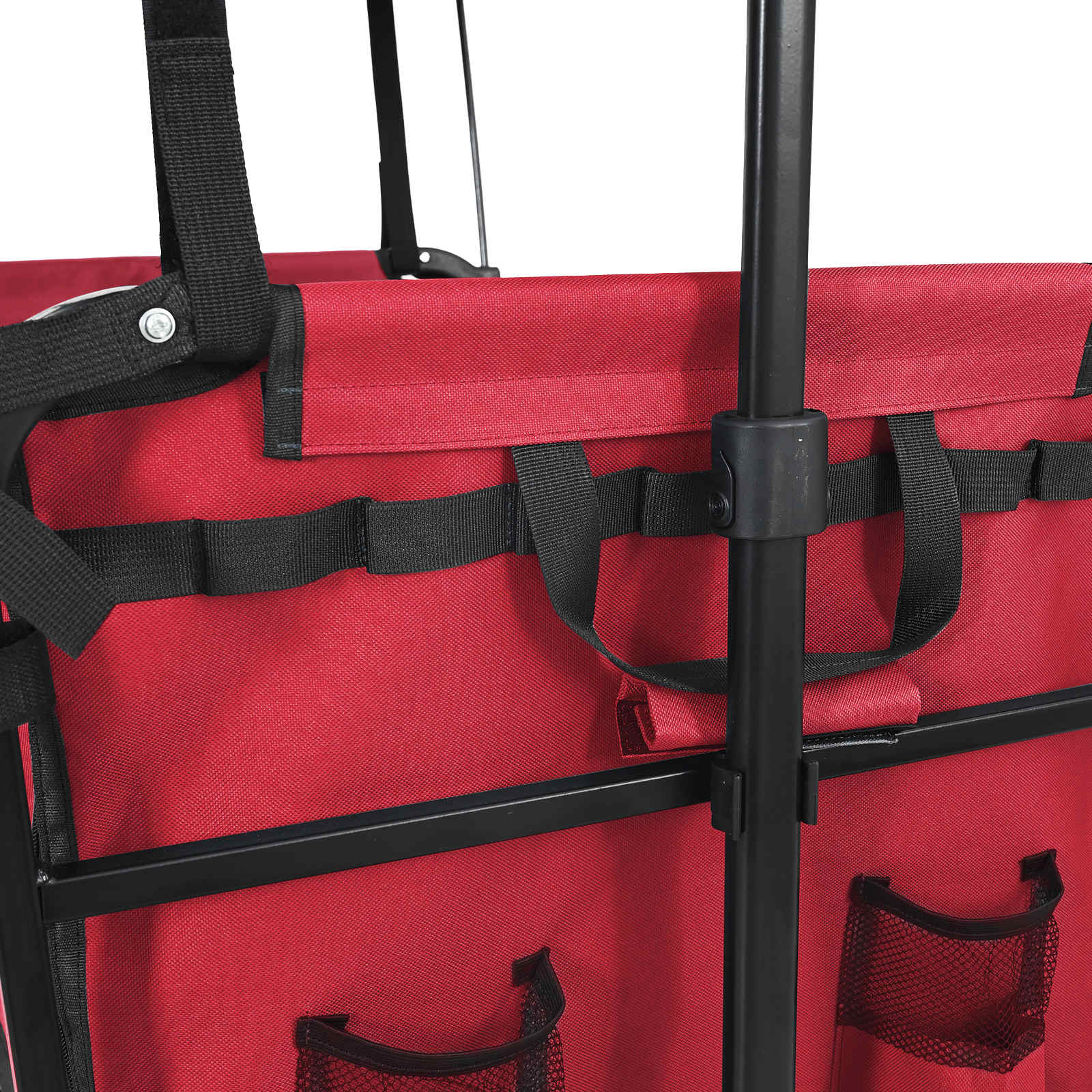 Klapp-Handwagen Schwarz 105 x 56,5 x 116 cm Oxford-Stoff