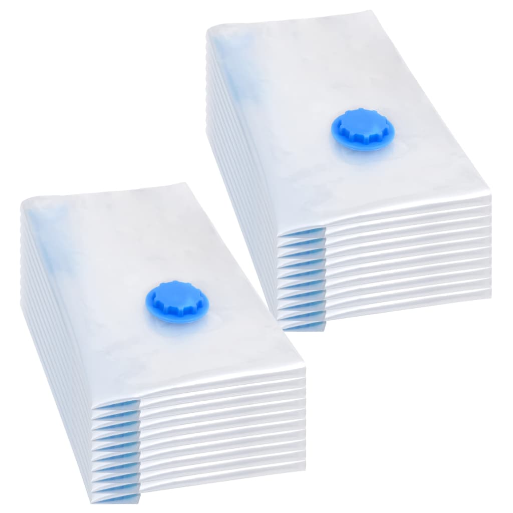 Aufbewahrungstaschen 5 pcs Transparent und Blau 70 x 50 cm