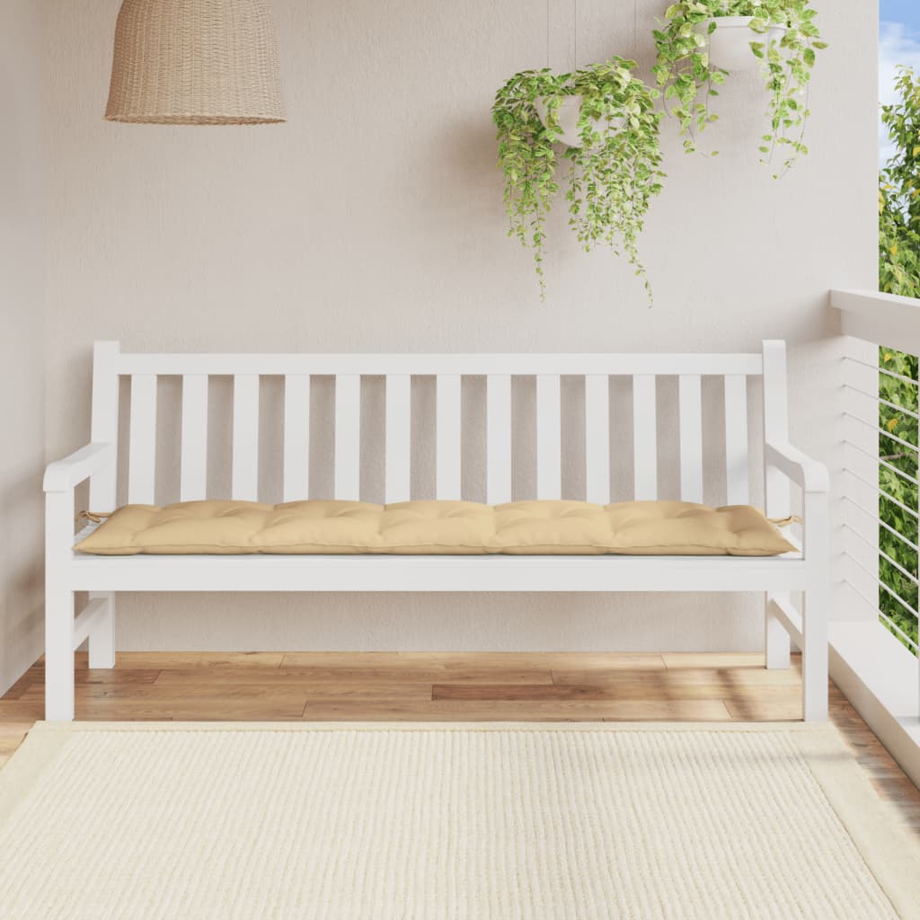 Gartenbank-Auflage Melange Anthrazit 100x50x7 cm Stoff