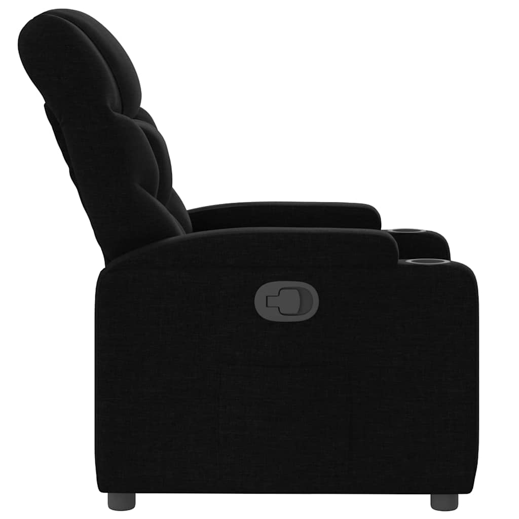 Relaxsessel Elektrisch Dunkelgrau Stoff