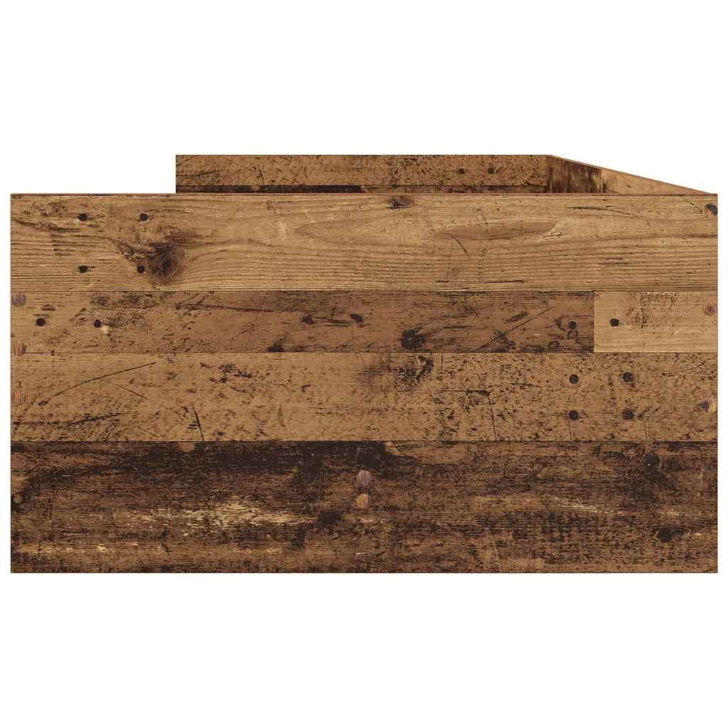 Bett mit Schubladen Braun Eiche-Optik 75x190 cm