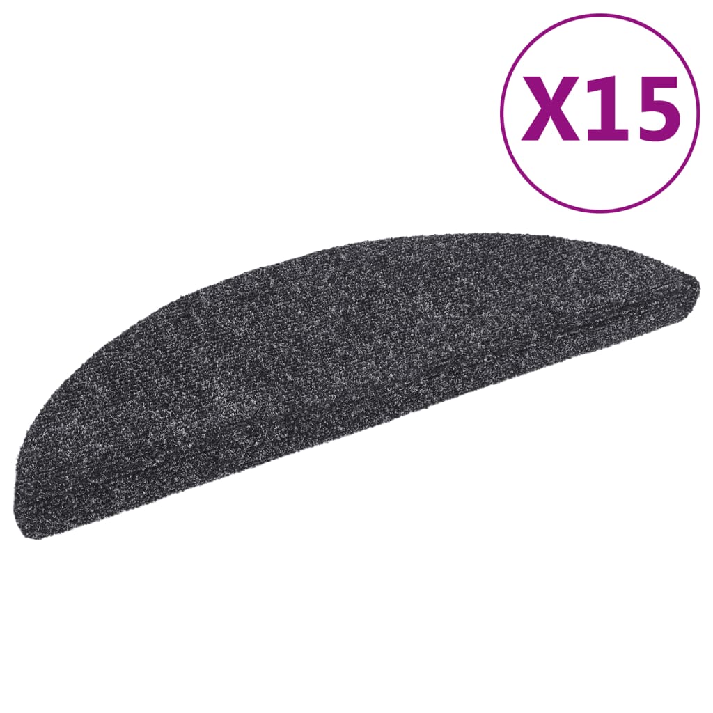 Stufenmatten Selbstklebend 15 Stk. 56x17x3 cm Hellbraun Halbrund