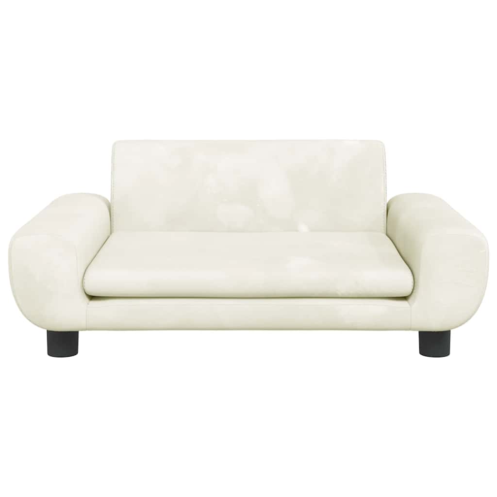 Kindersofa Blau 100x54x33 cm Samt
