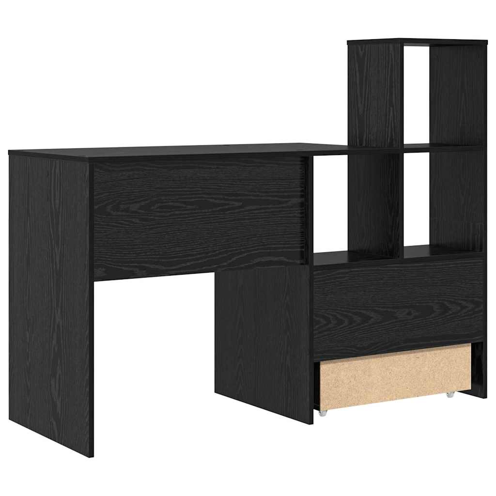 Schreibtisch mit Regal Weiß 131,5 x 50 x 106,5 cm Holzwerkstoff