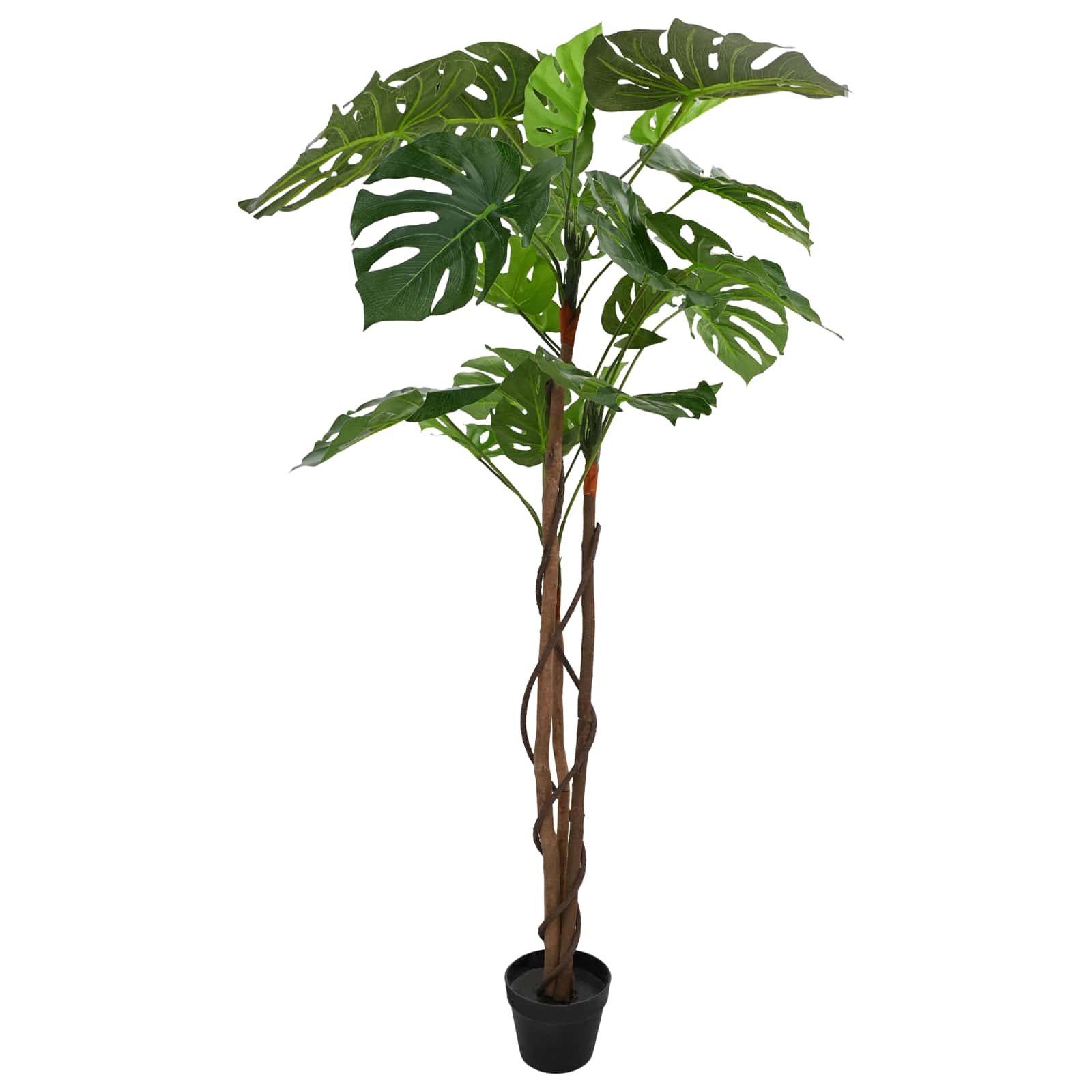 Künstliche Monstera Pflanze Grün 70 x 16 x 130 cm