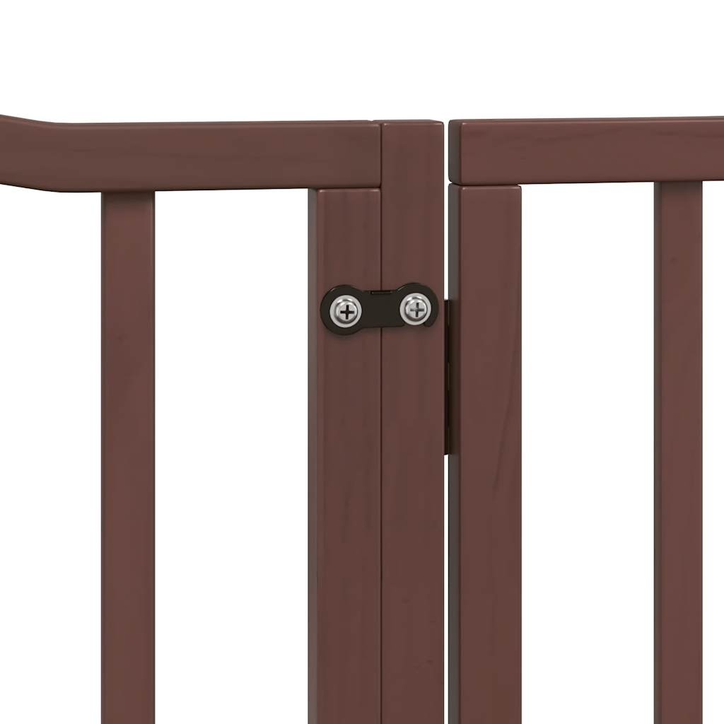 3-tlg. Hundetor Faltbar 150 cm Pappelholz