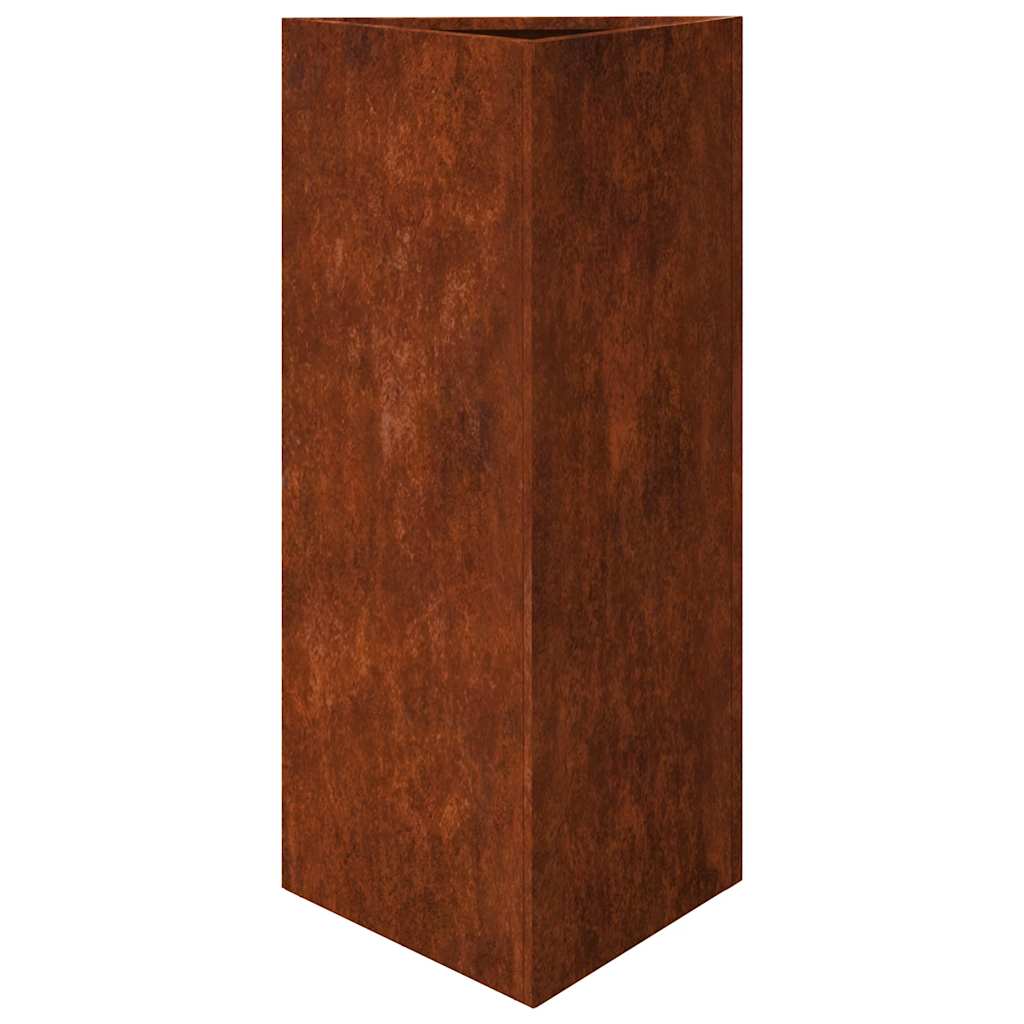 Pflanzkübel 30x26x75 cm Cortenstahl
