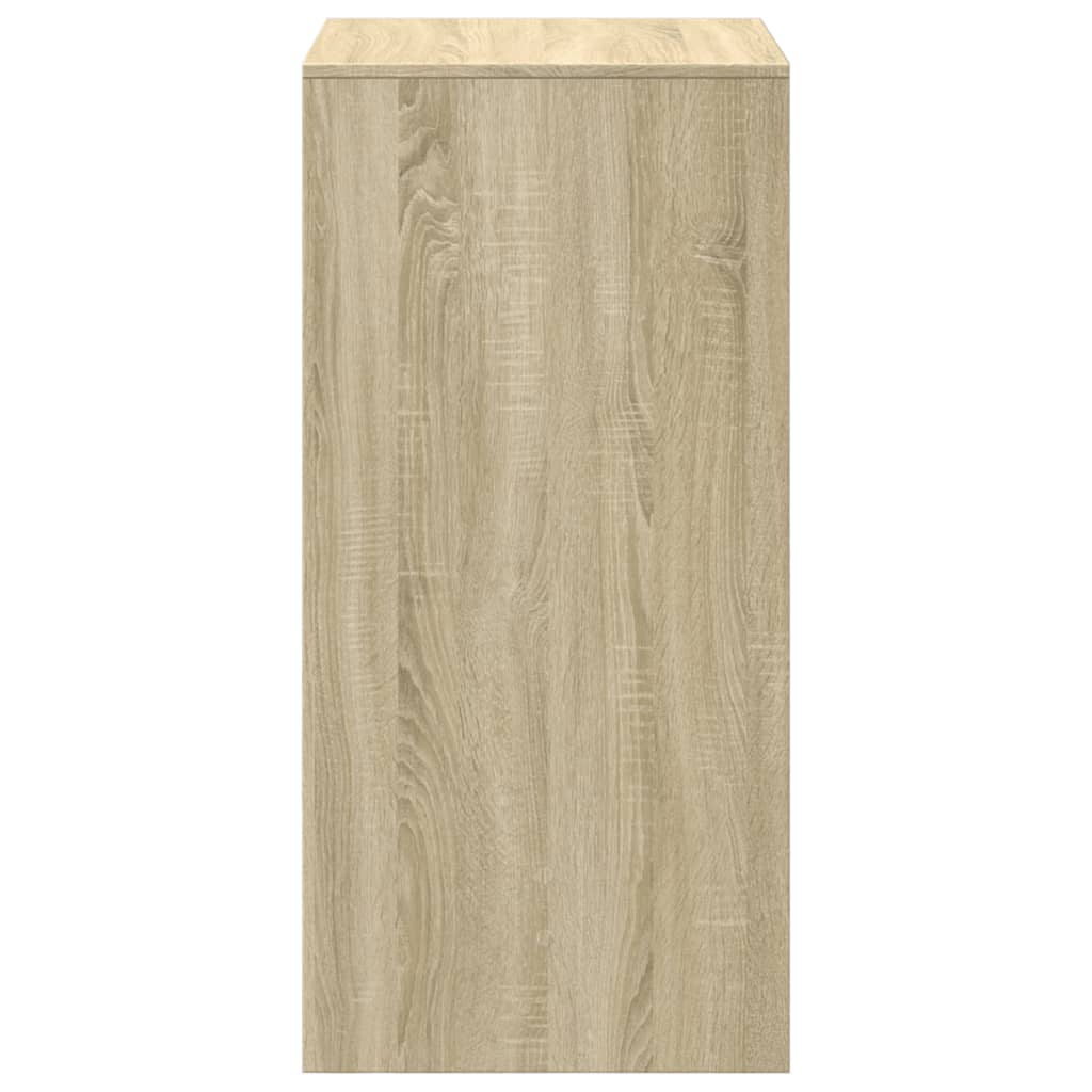 Bartisch Schwarz Eichen-Optik 102 x 50 x 103,5 cm Holzwerkstoff