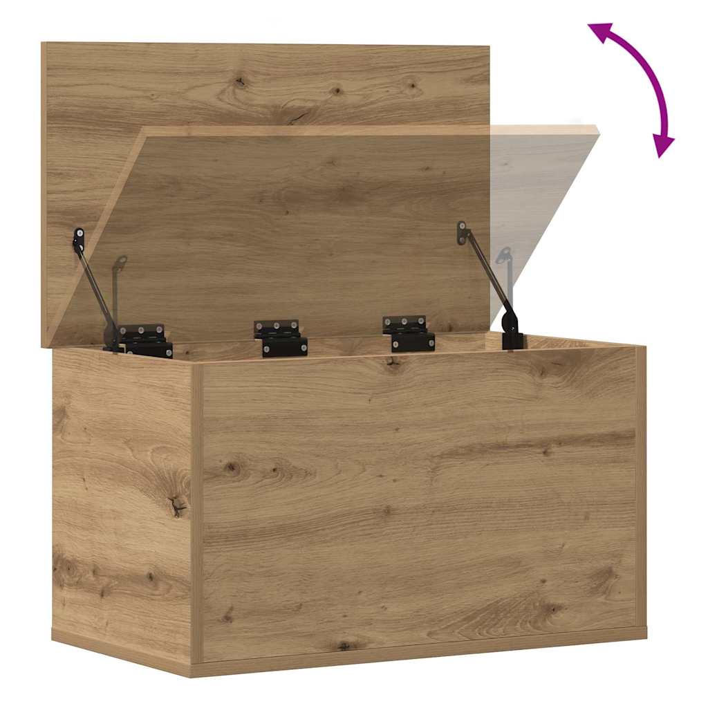 Aufbewahrungstruhe Weiß 84x42x46 cm Holzwerkstoff